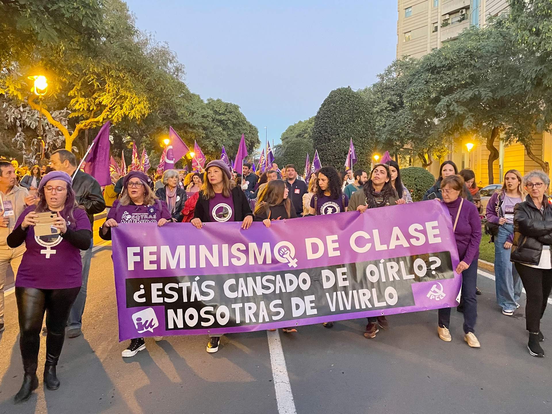 Marcha del 25N en la capital onubense