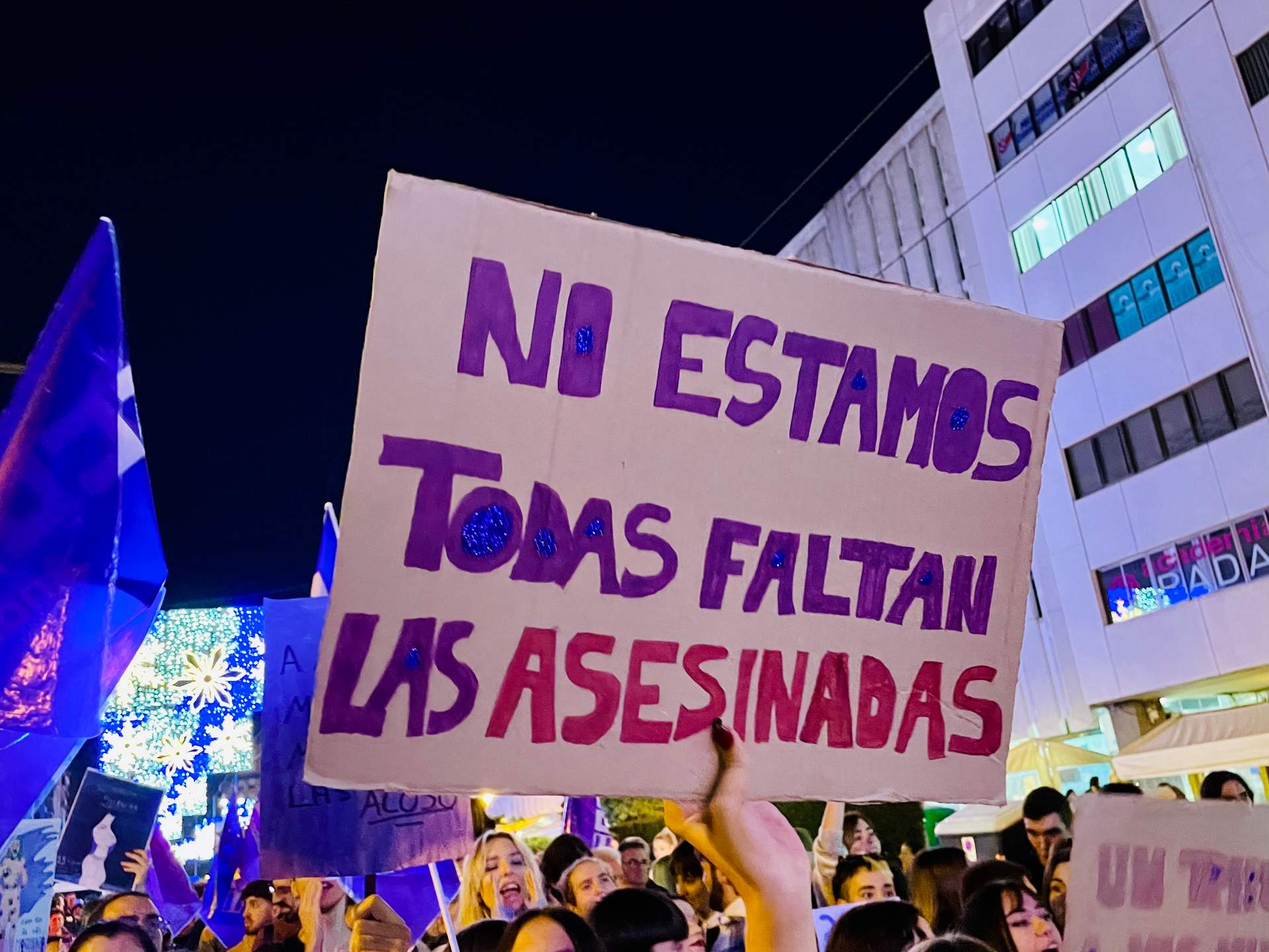 Mensajes escritos en las pancartas de la marcha