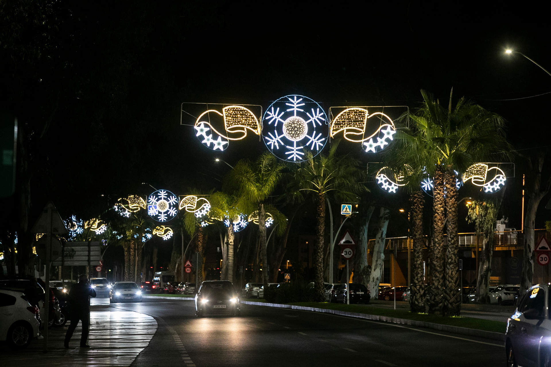 Alumbrado navideño zona portuaria