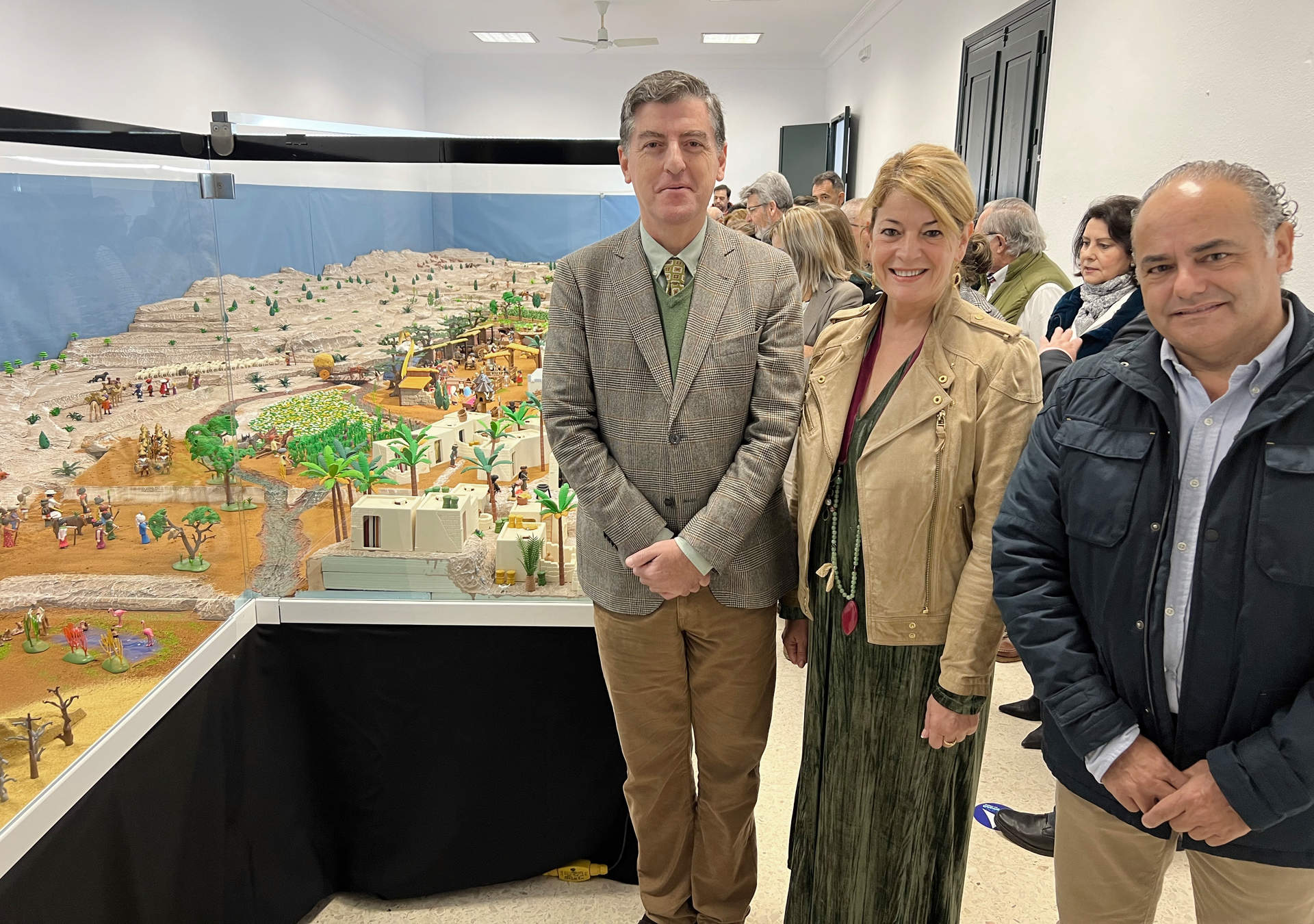 Pilar Miranda y Santiago Padilla, en el acto inaugural