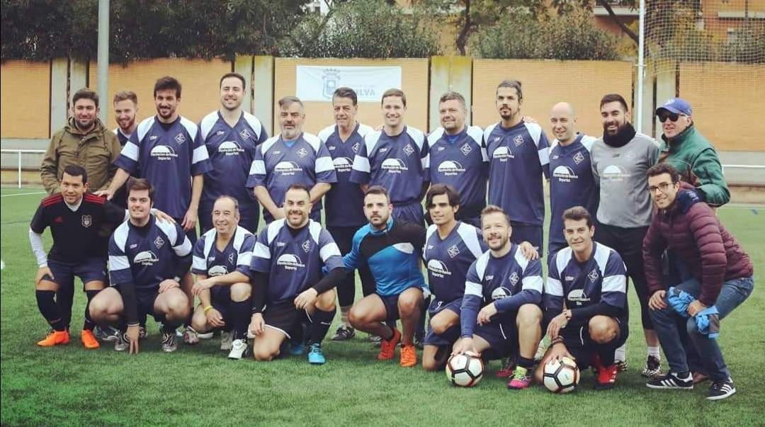 Con el equipo de la Prensa