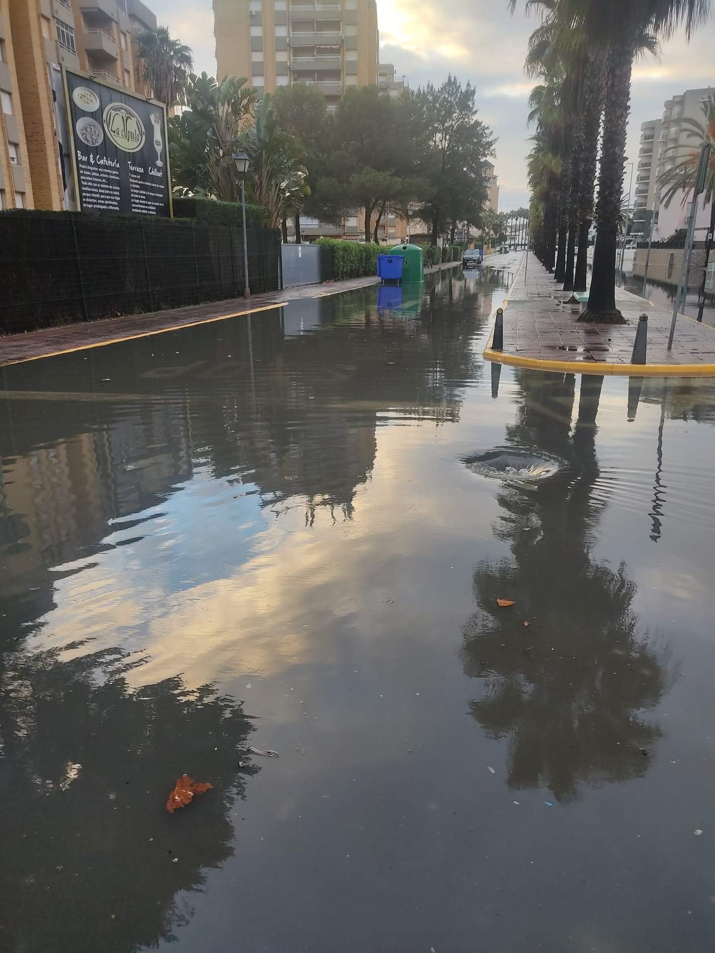 La Antilla, inundada en algunas calles