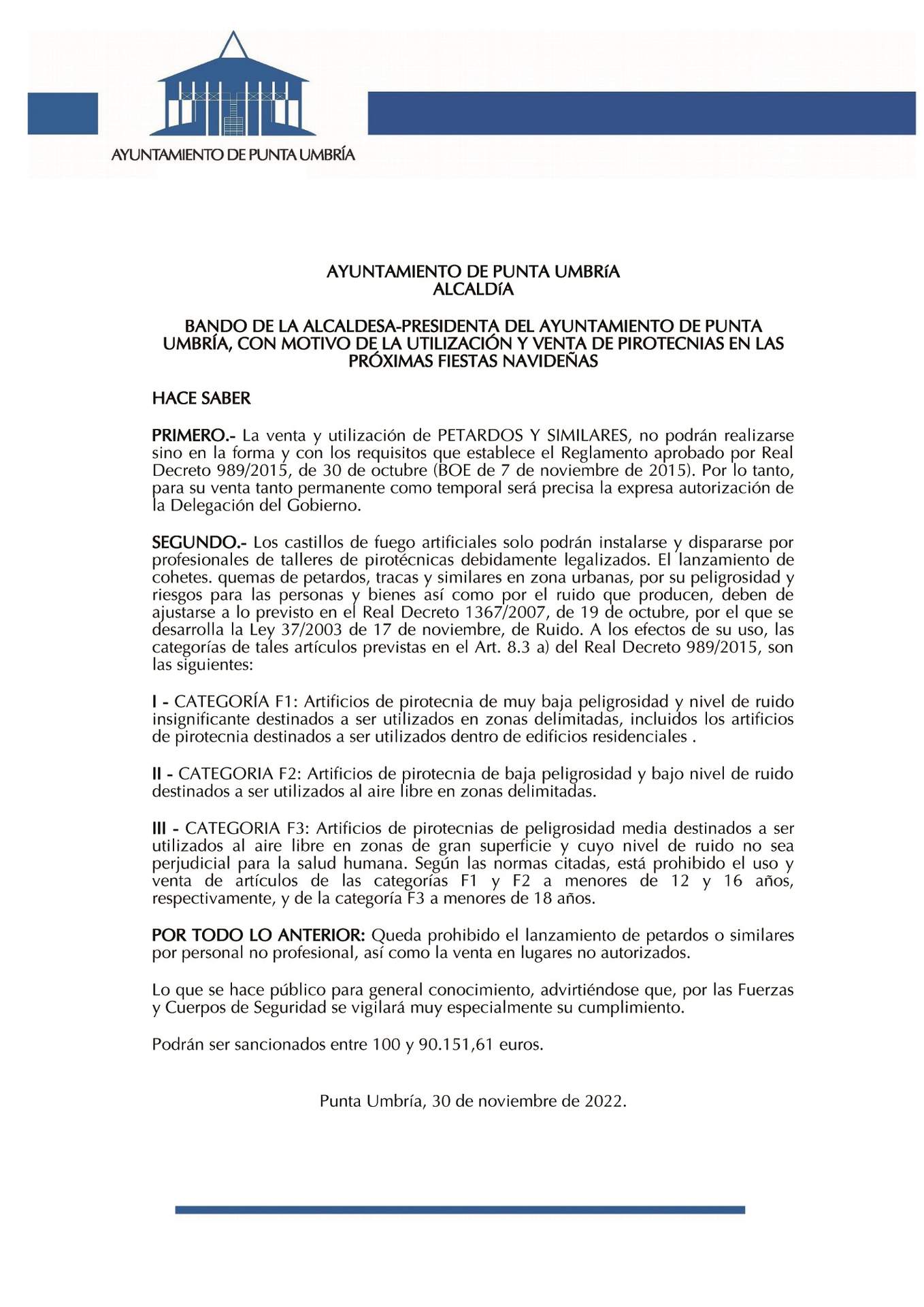 Bando de advertencia
