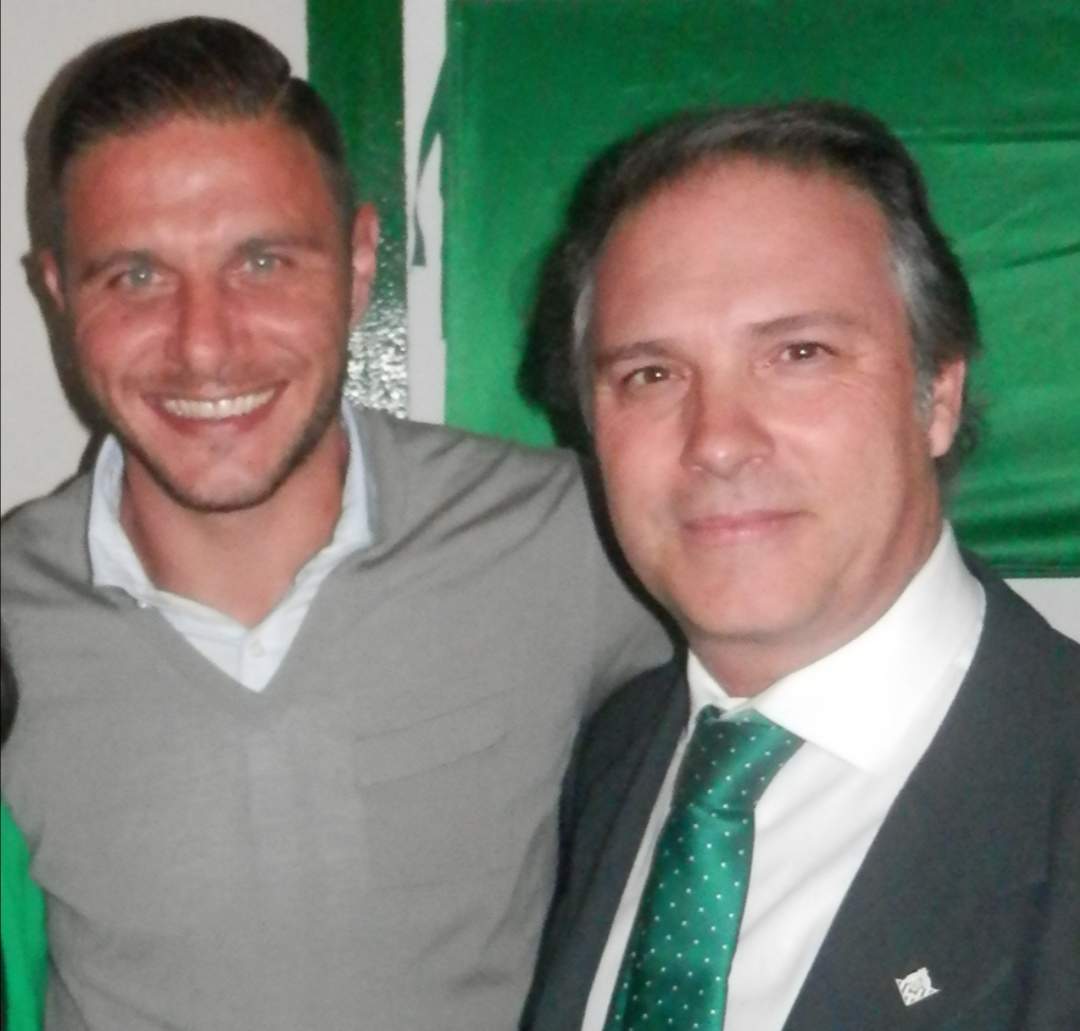 Antonio F. Tristancho junto con Joaquín Sánchez