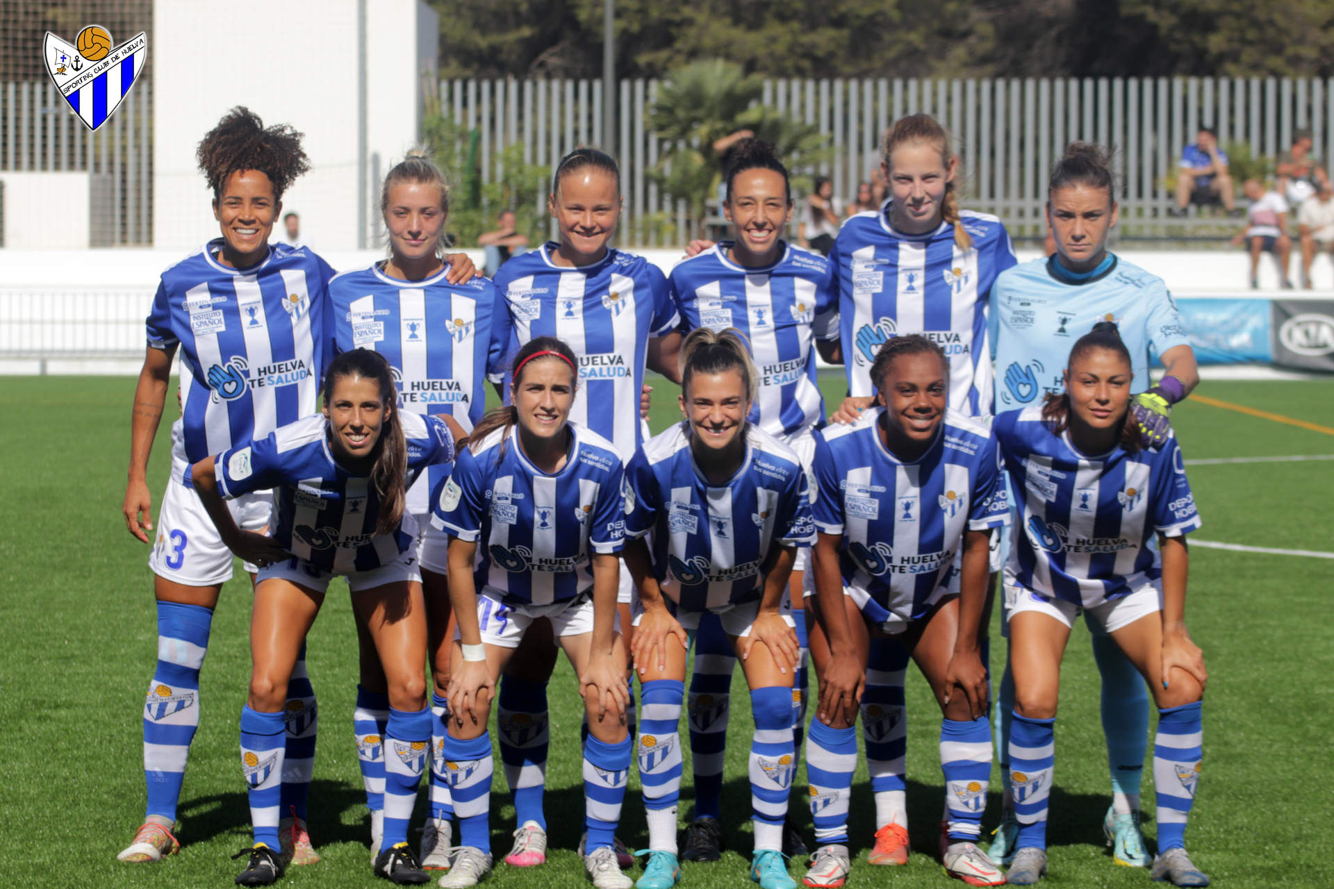 La alineación blanquiazul.