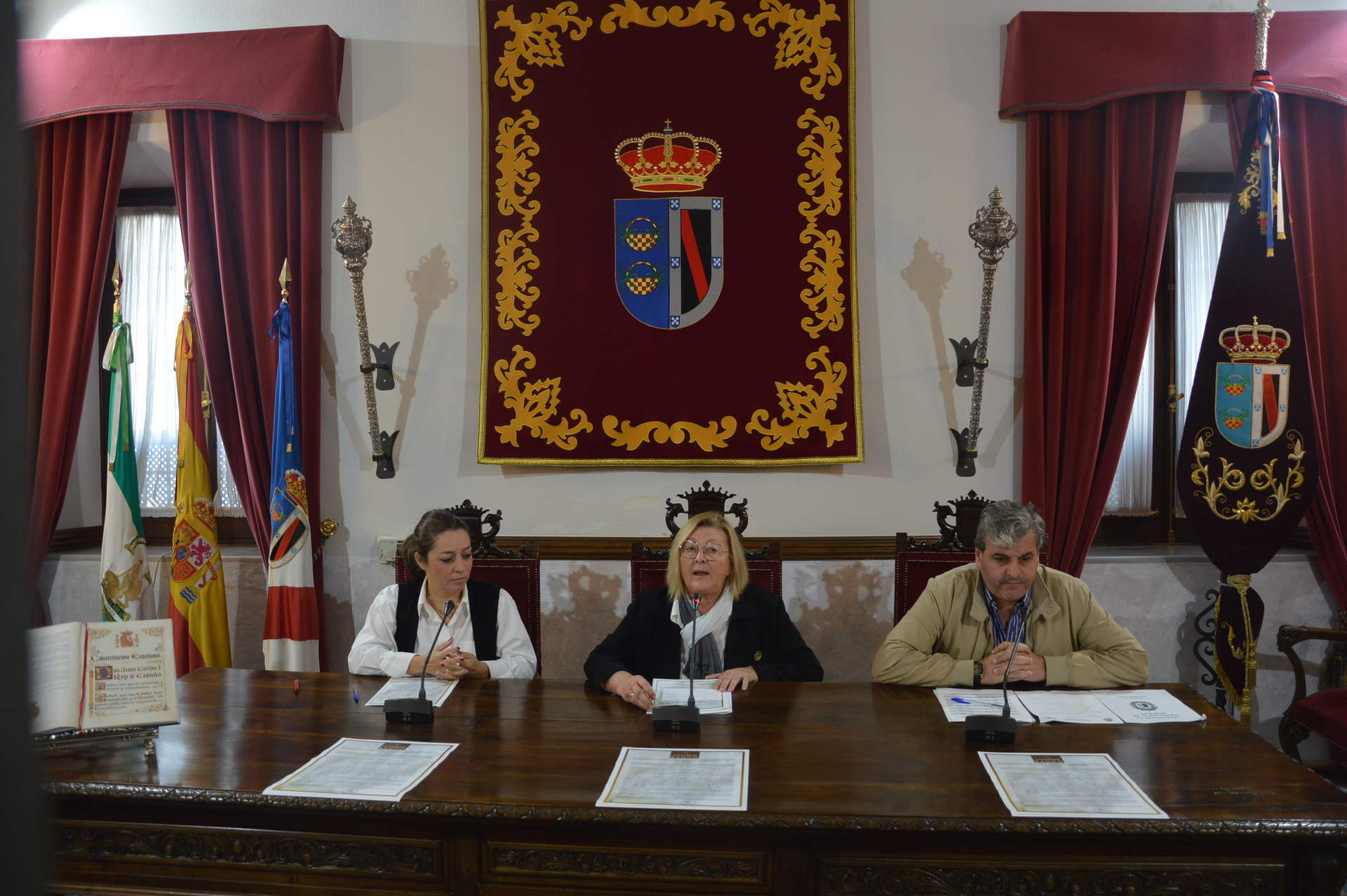 La alcaldesa de Almonte, en la rueda de prensa sobre Seguridad