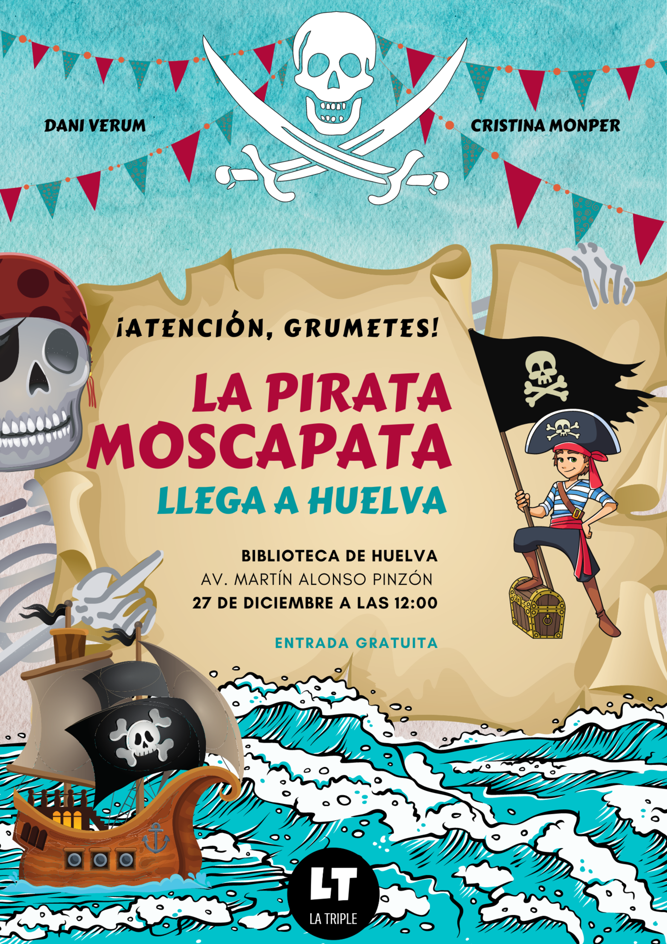 Cartel La pirata Moscapata