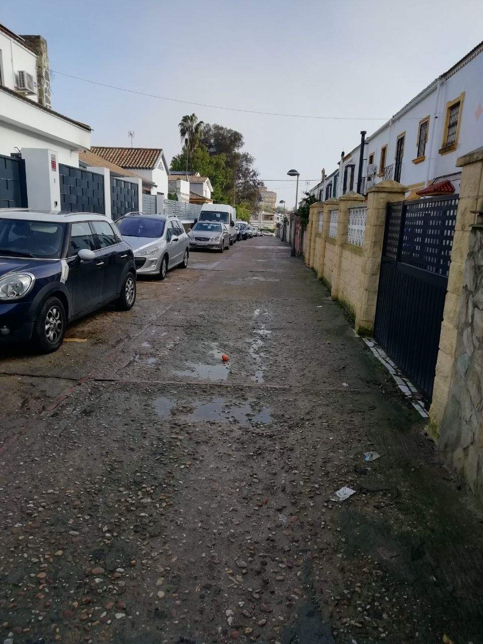 Calle Gibraleón, donde los vecinos exigen medidas de seguridad