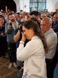 Desiré Márquez, en la Hermandad del Rocío de Huelva.