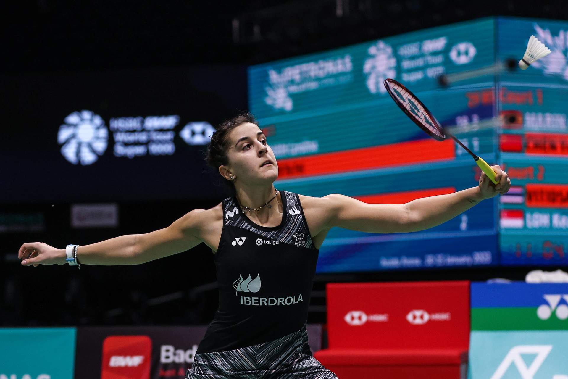 Carolina Marín en el Open de Malasia.