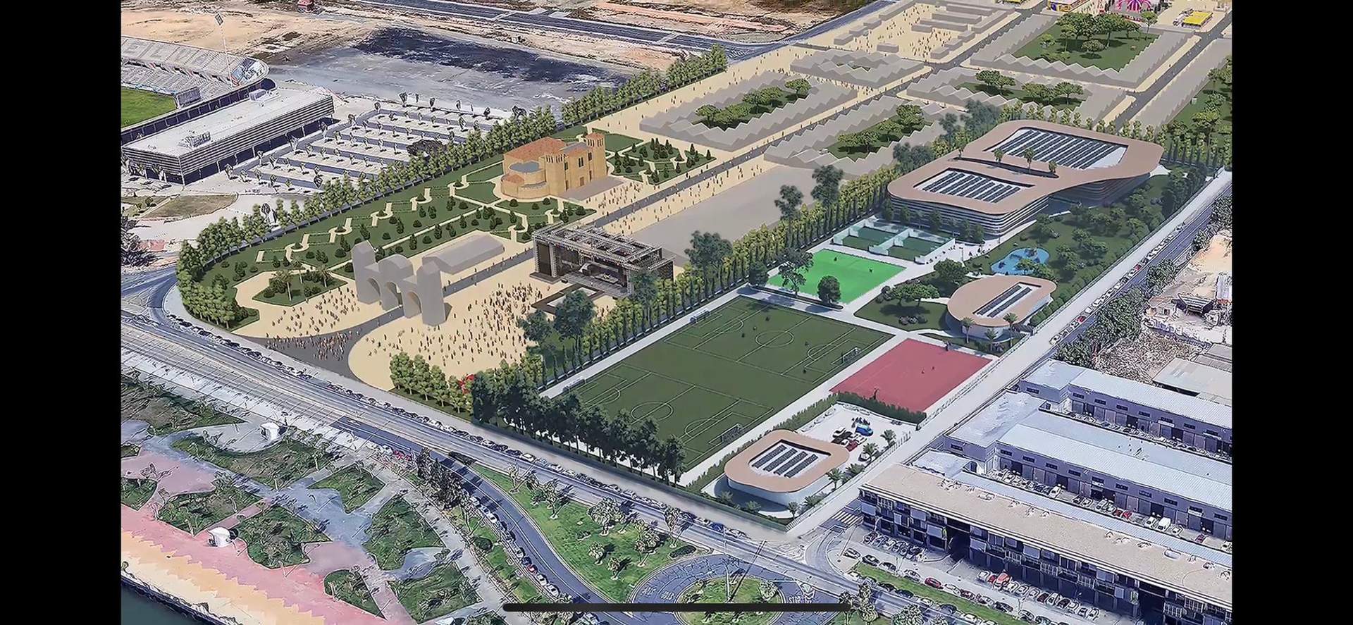 Maqueta del nuevo Recinto Ferial para Huelva