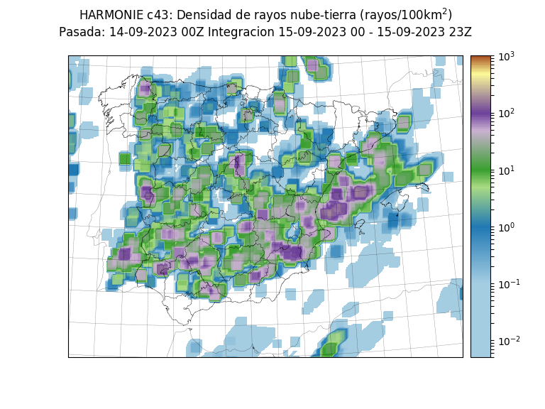 Previsión de rayos