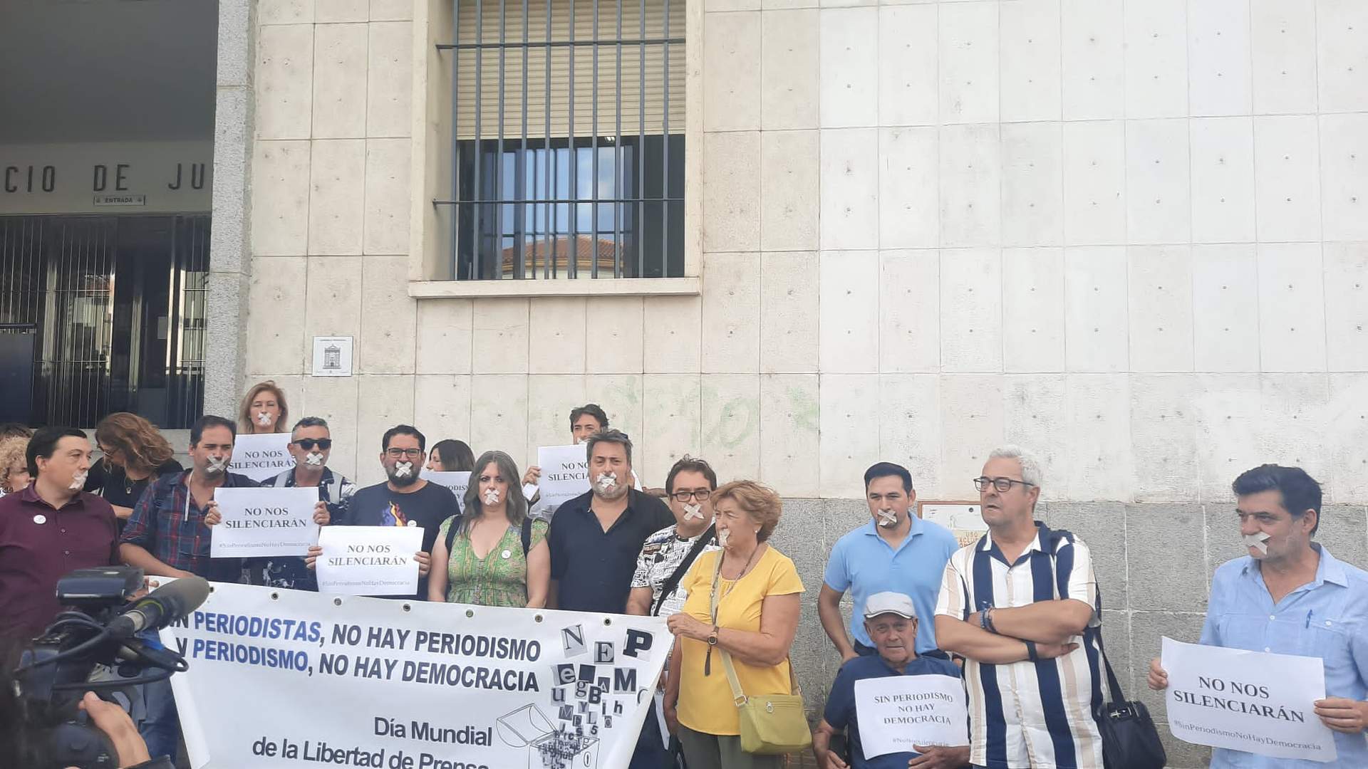Protesta contra la sentencia de cárcel en Huelva