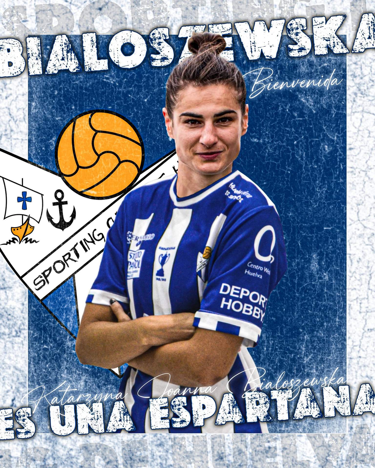 La futbolista polaca.