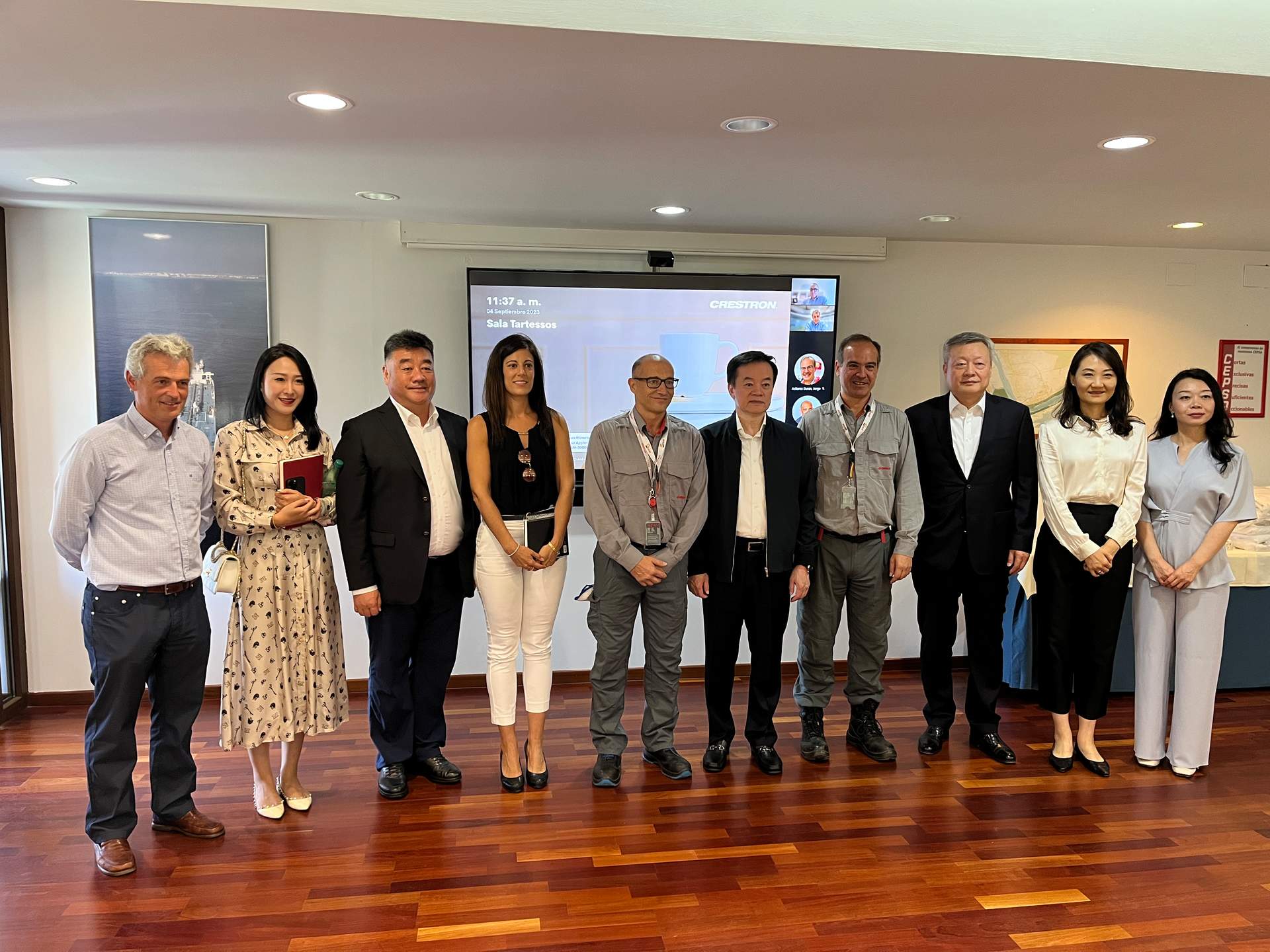 Recibimiento a la delegación china en La Rábida