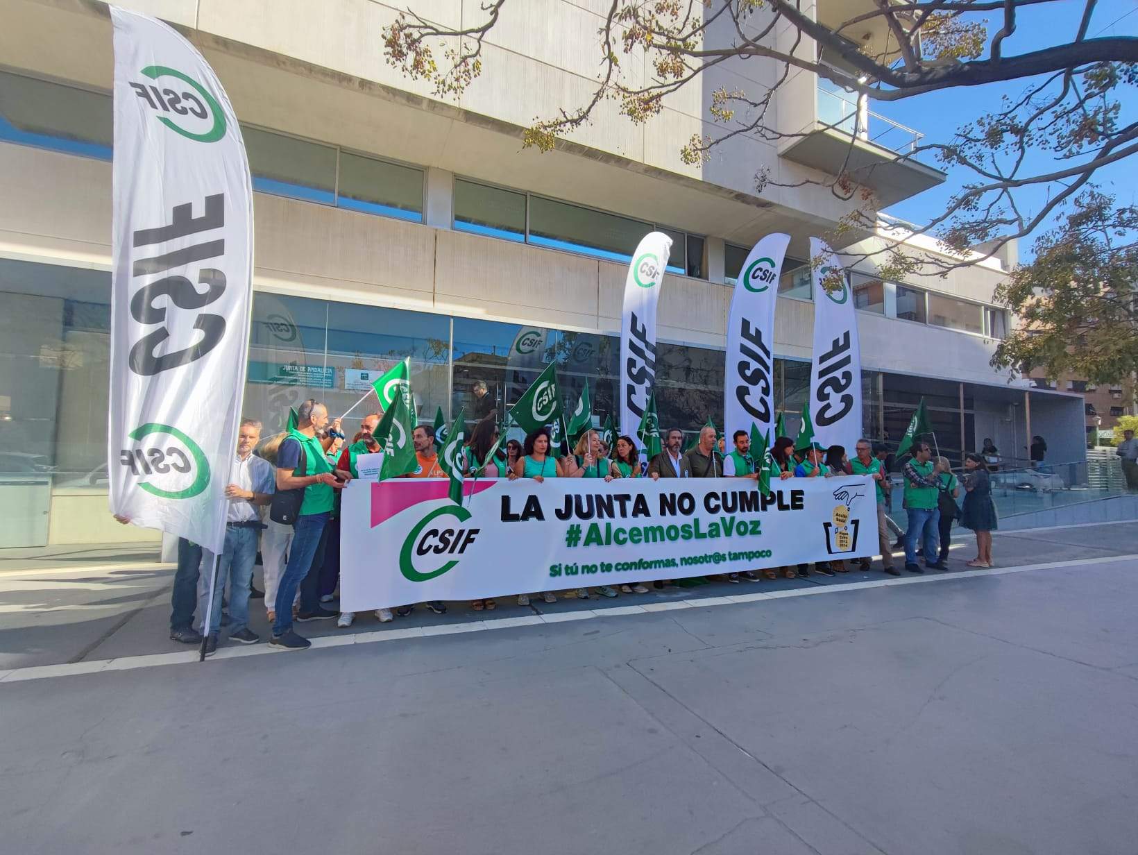 Un momento de la protesta