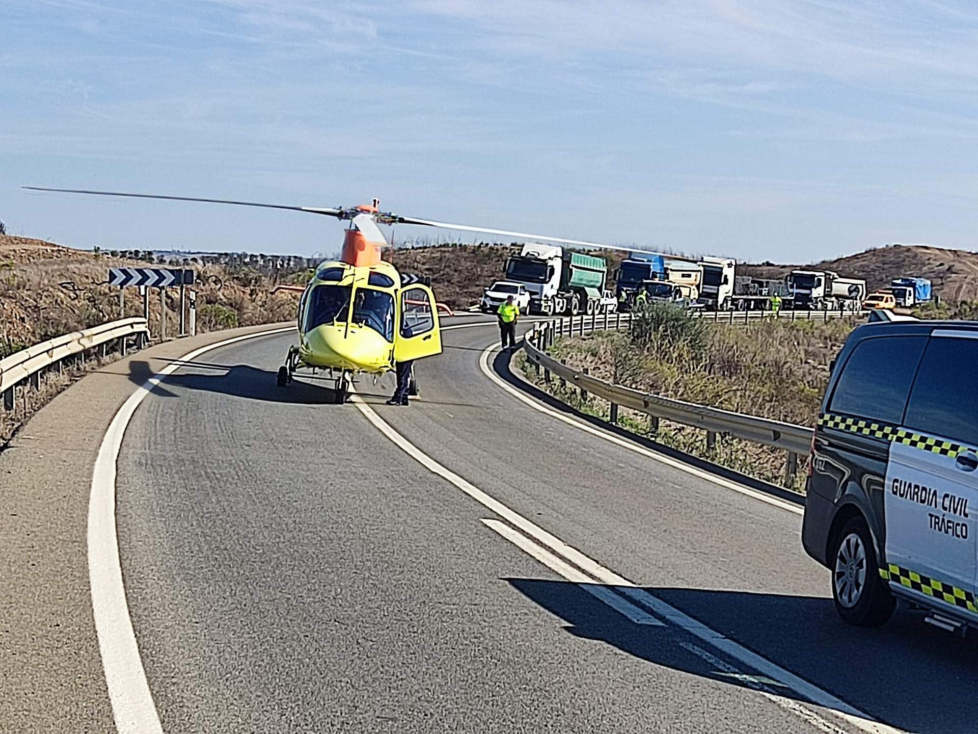 Emergencias en la zona del siniestro