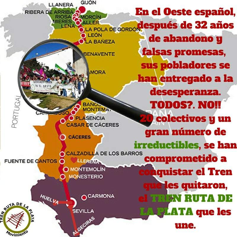 Perfil de redes sociales del movimiento por la Ruta de la Plata