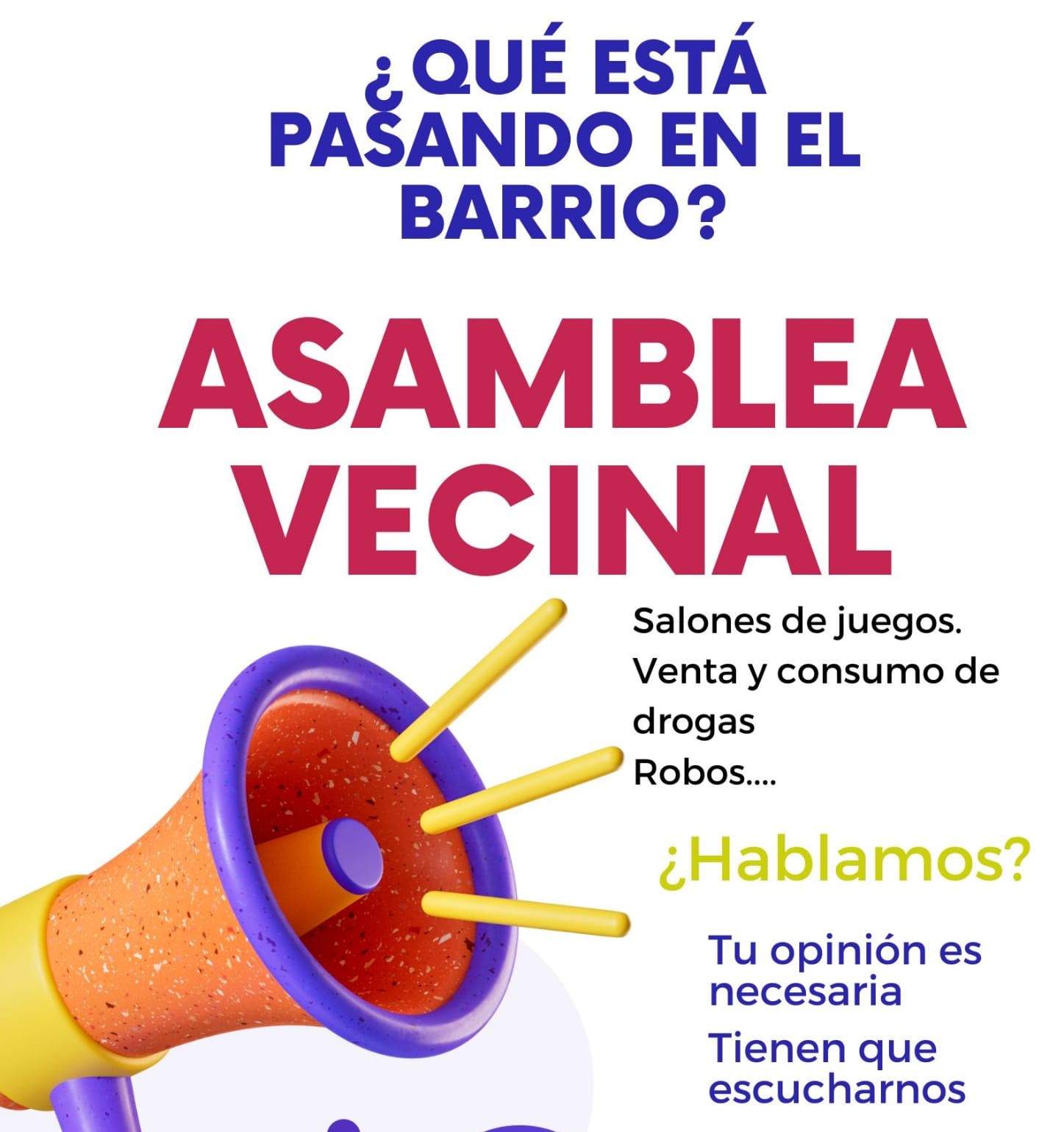 Hay mucha intranquilidad en el barrio y el vecindario comienza a movilizarse