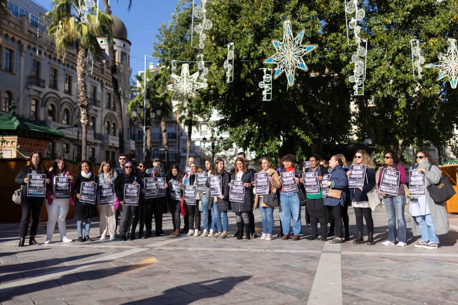 Foto de la convocatoria del Movimiento Feminista