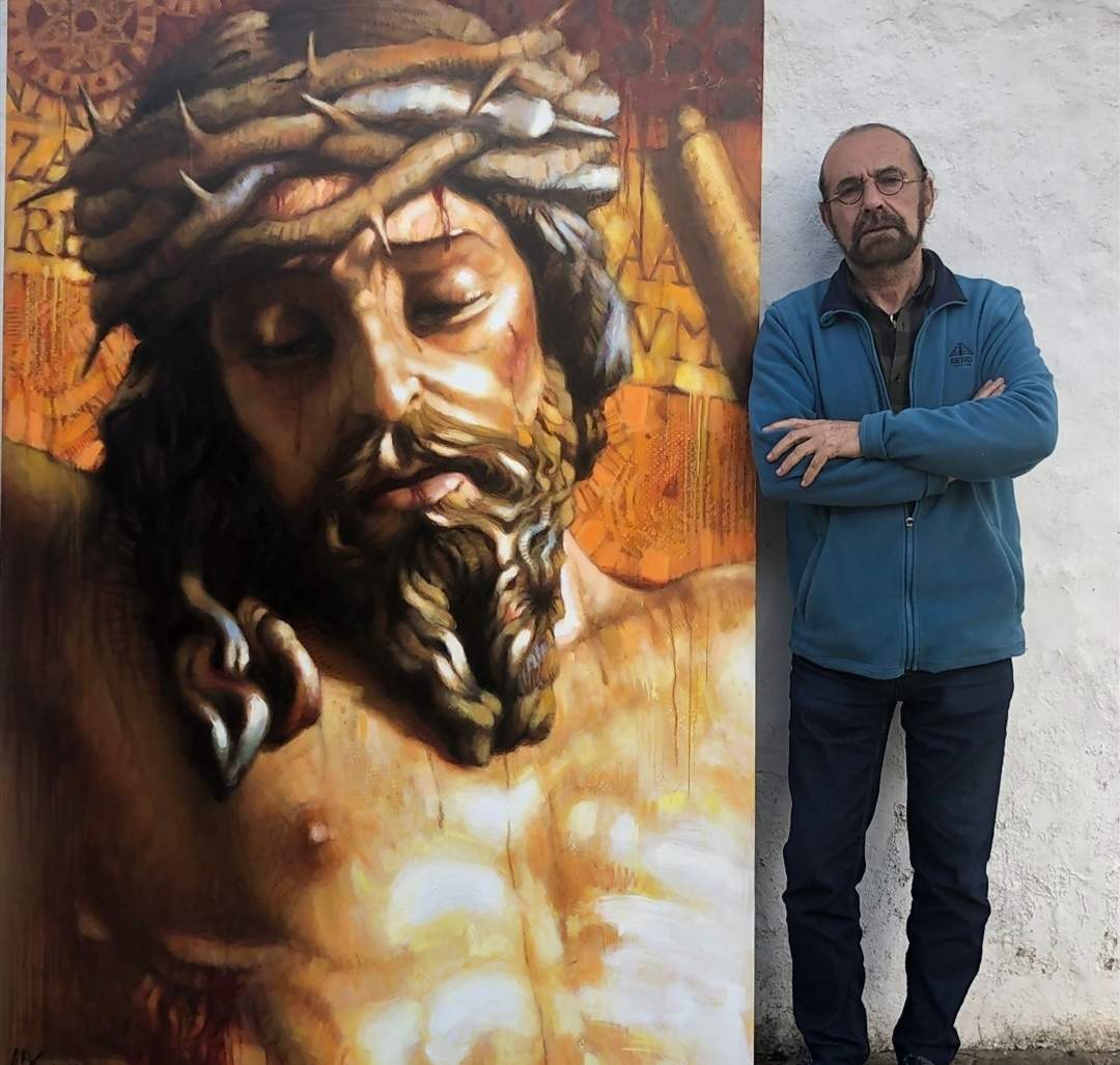 Con una de sus grandes obras