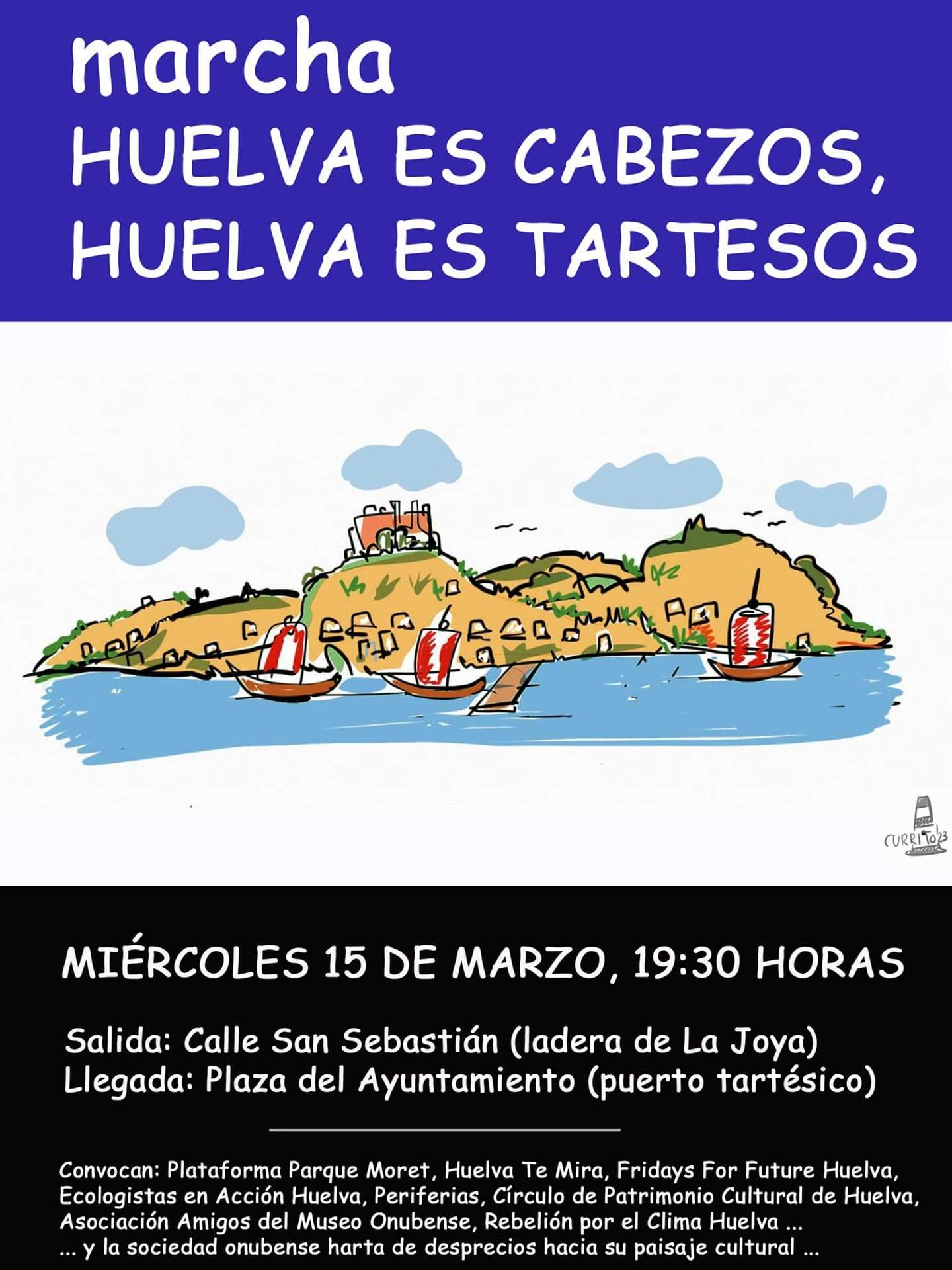 Una de las marchas en defensa del Sistema de Cabezos