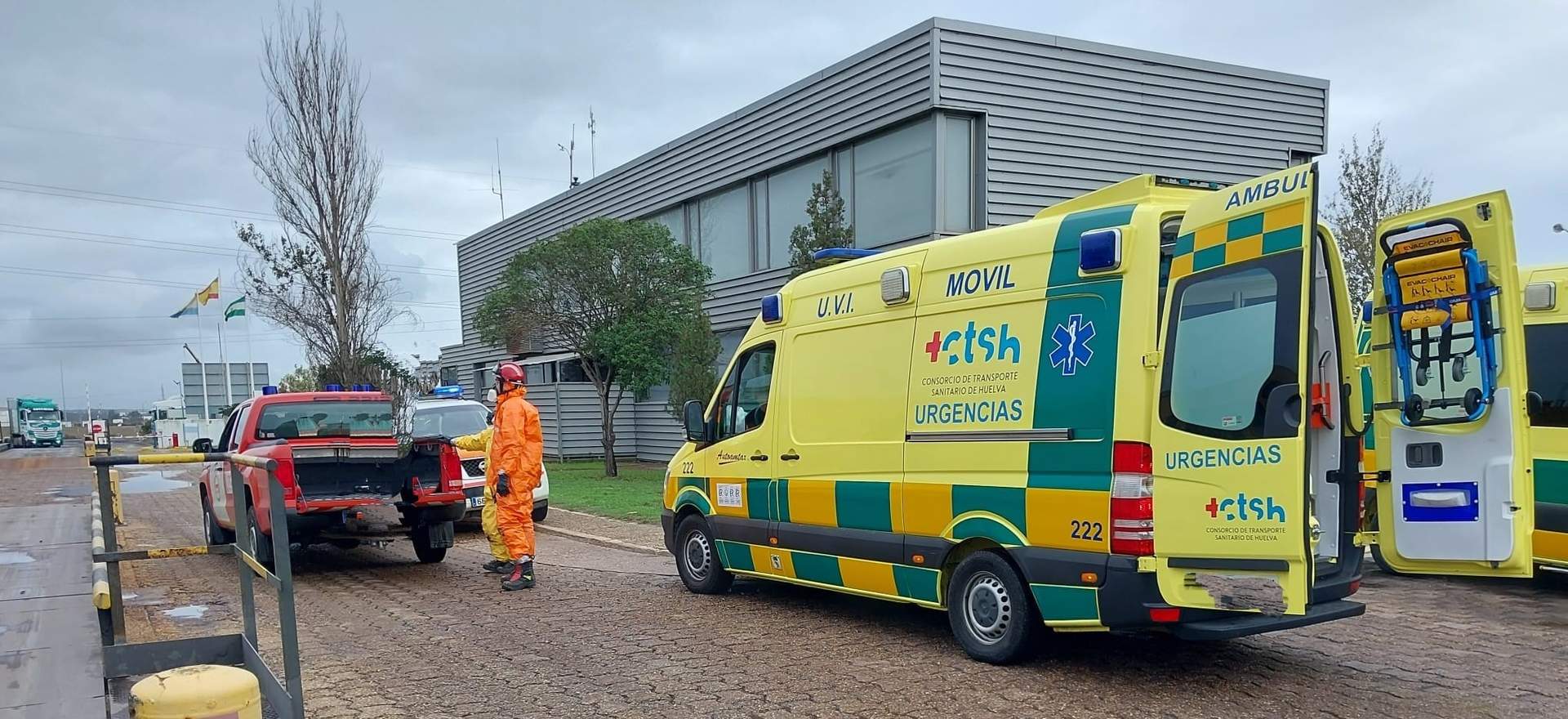 Llegada de ambulancias