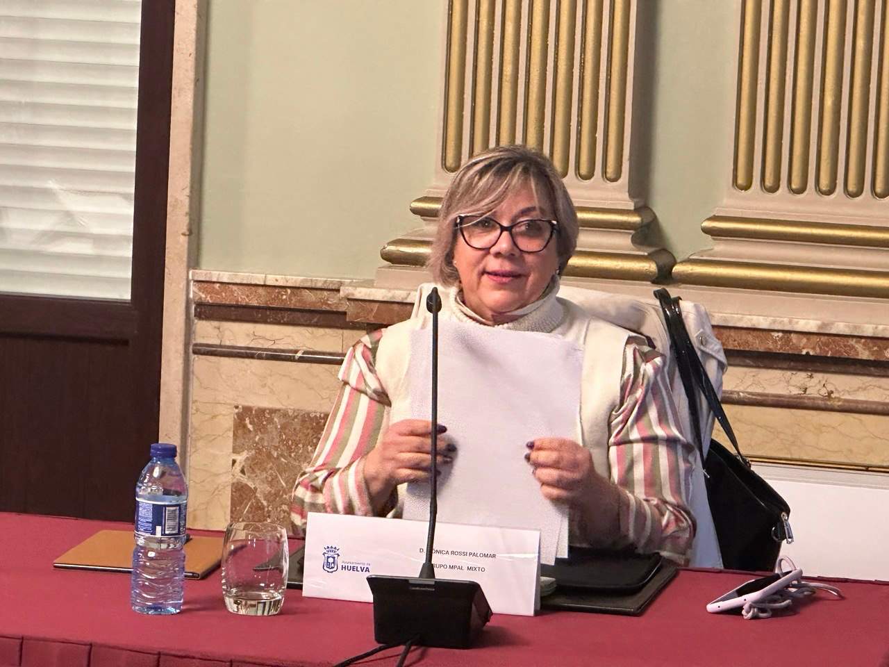 Mónica Rossi, en el pleno