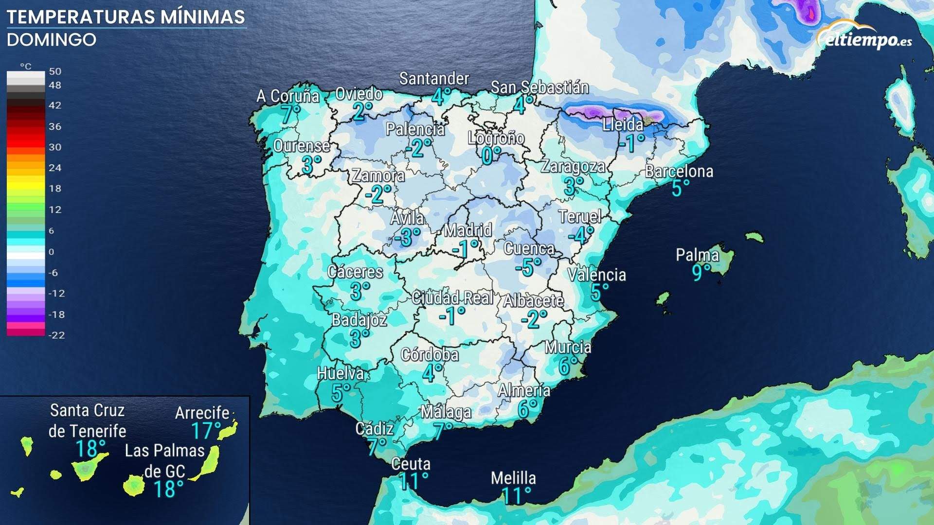 Mapa de temperaturas