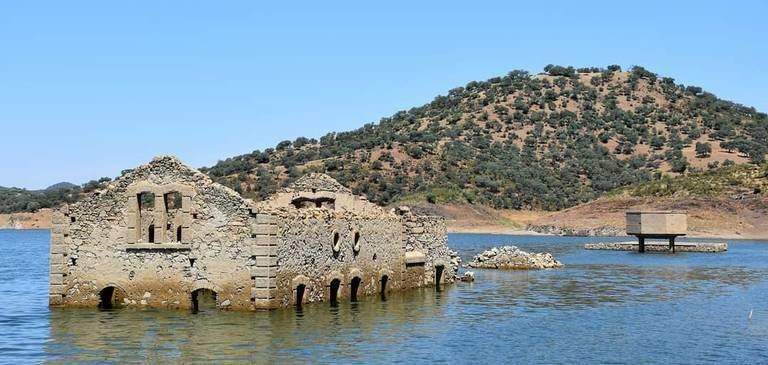 Embalse de Zufre bajo mínimos