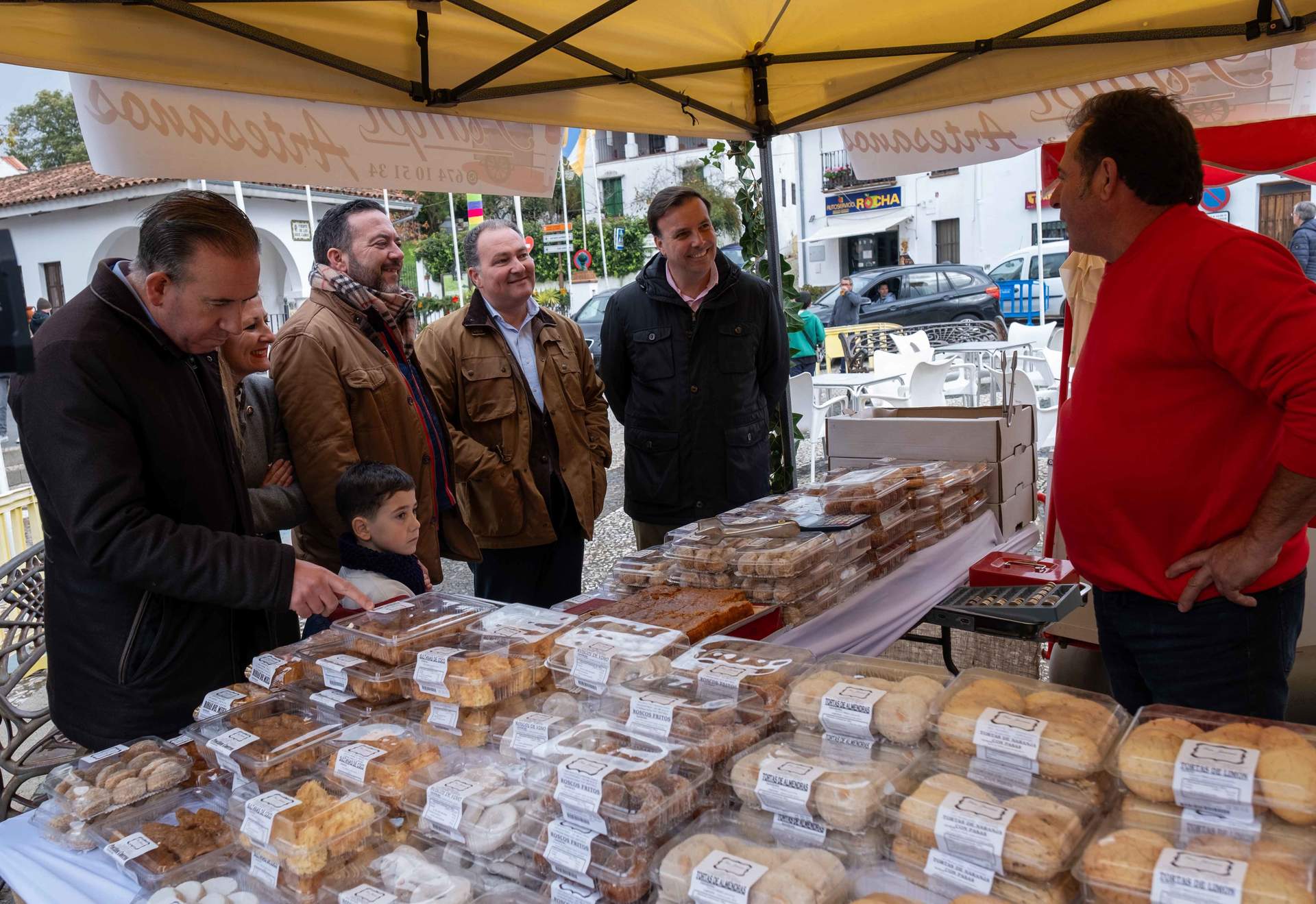 Toscano junto al alcalde de Aracena