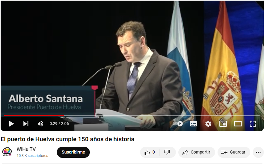 Alberto Santana, presidente del Puerto de Huelva