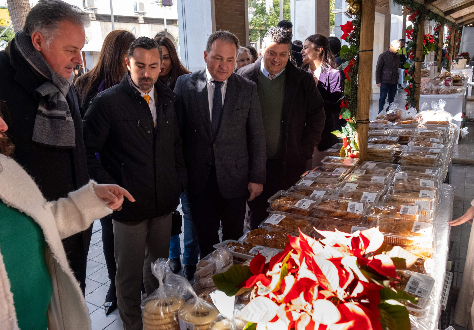 Muestra dulces en los soportales de la Gran Vía