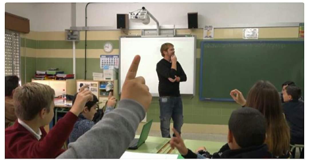 Durante una de sus clases