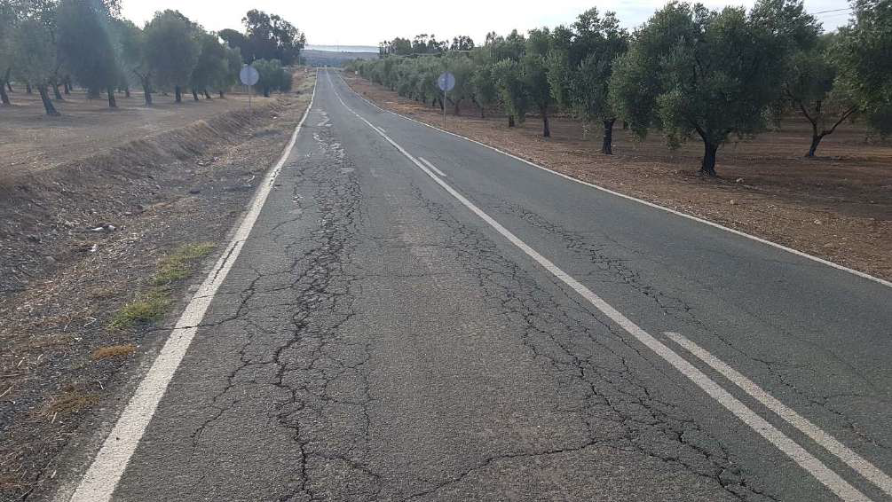Imagen actual de la carretera Beas-Clarines