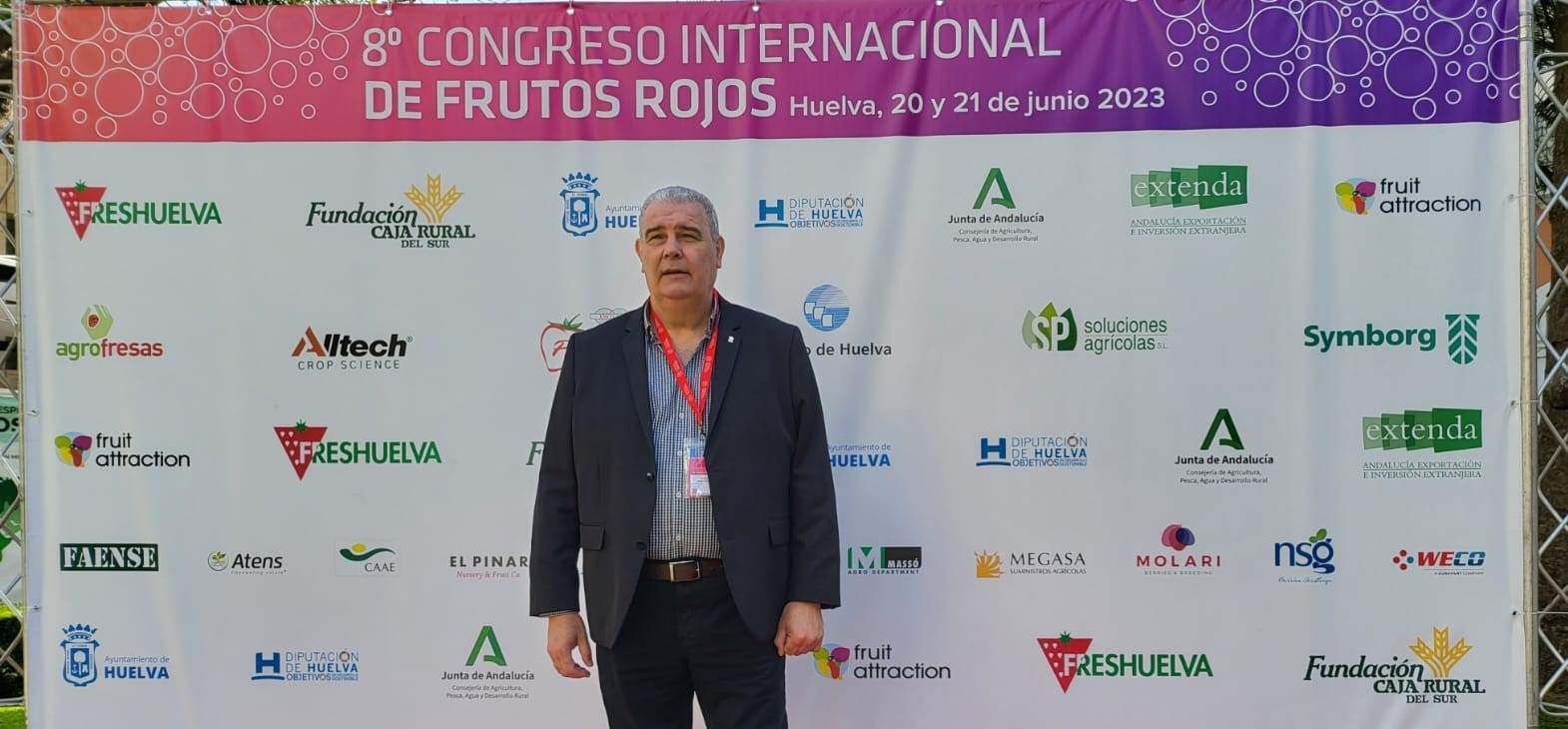 Manuel Piedra, secretario general de UPA-Huelva en el Congreso de Frutos Rojos