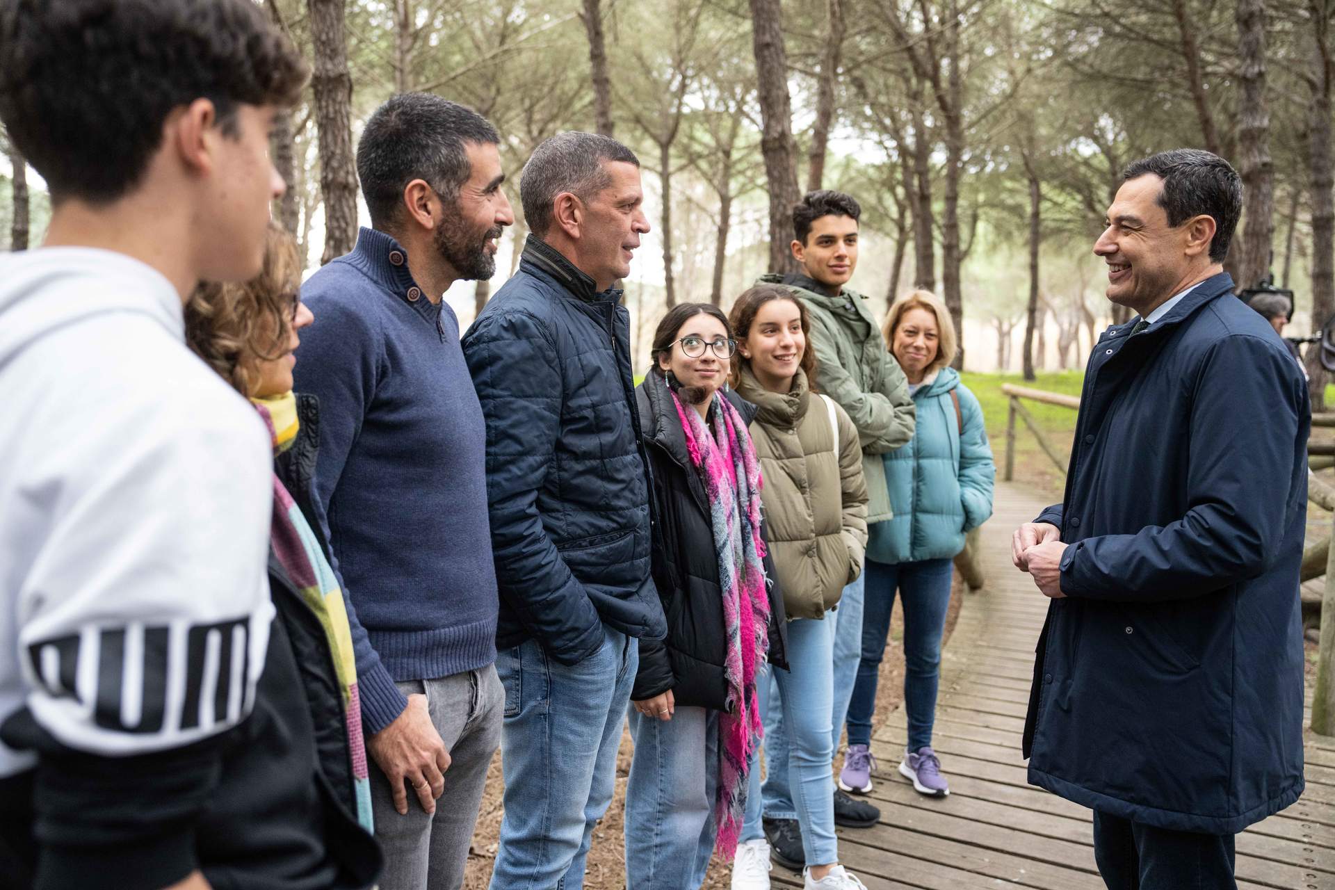 Moreno, poco antes de su Mensaje Navidad desde Doñana