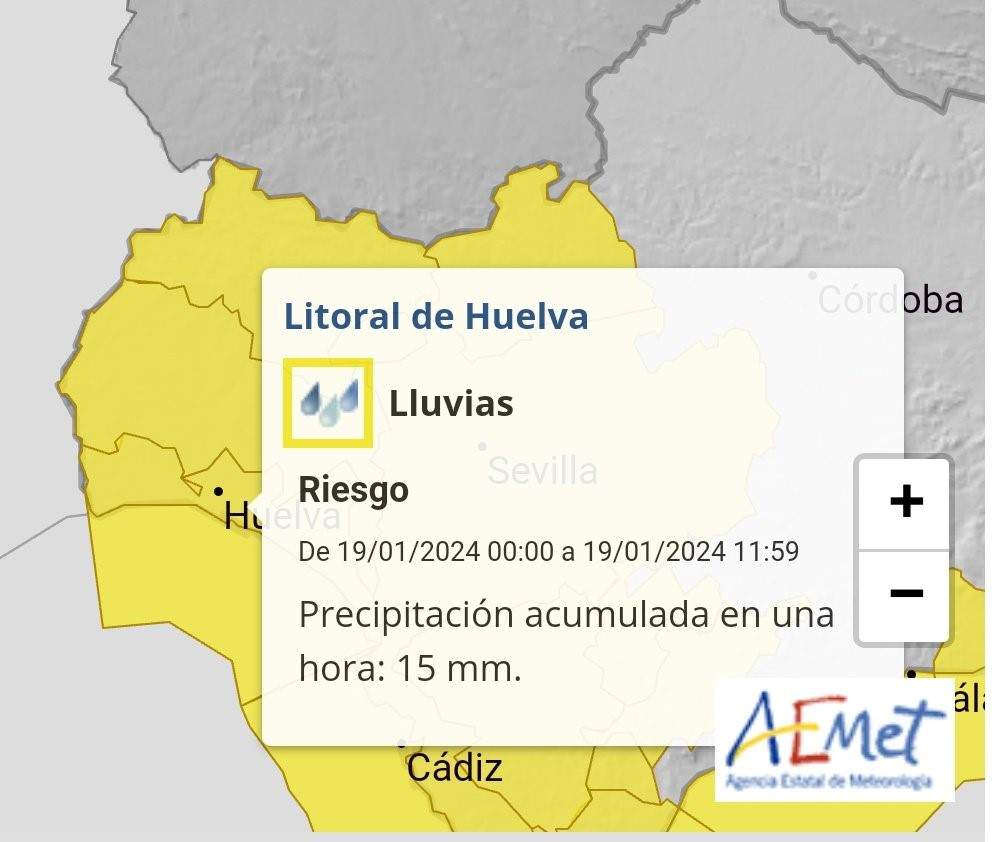 Mapa de avisos