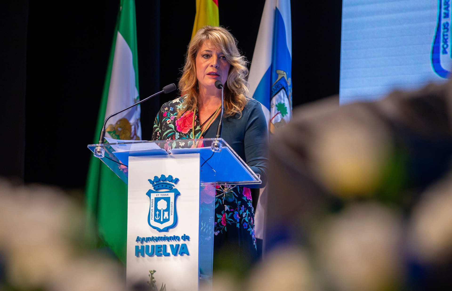 Pilar Miranda, en su discurso