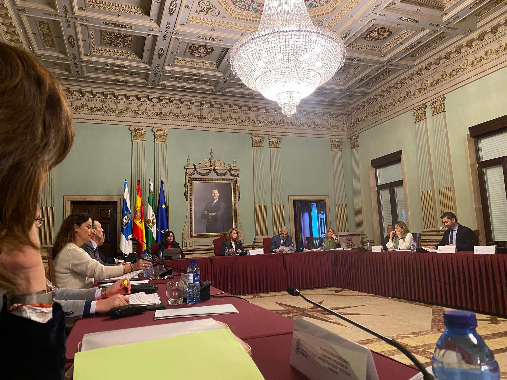 Foto tomada en el pleno de esta mañana