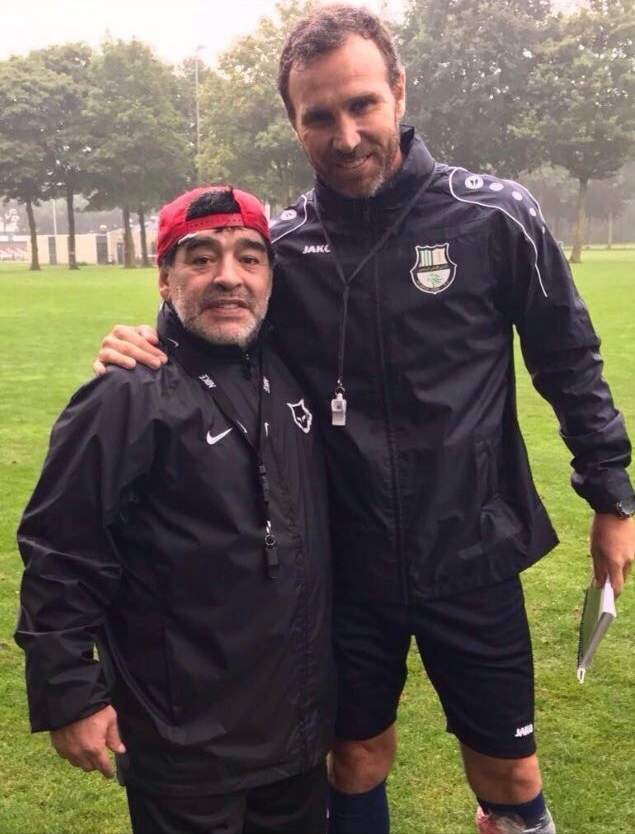 Junto al siempre recordado Diego Armando Maradona