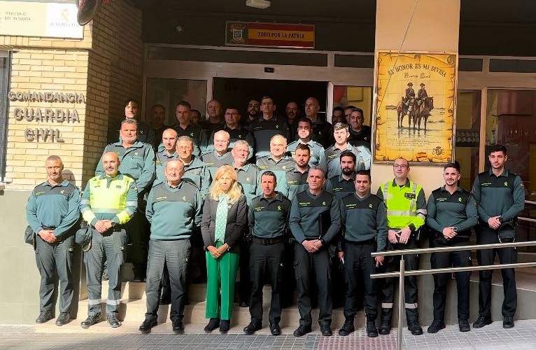 Rico, en la Comandancia de la Guardia Civil