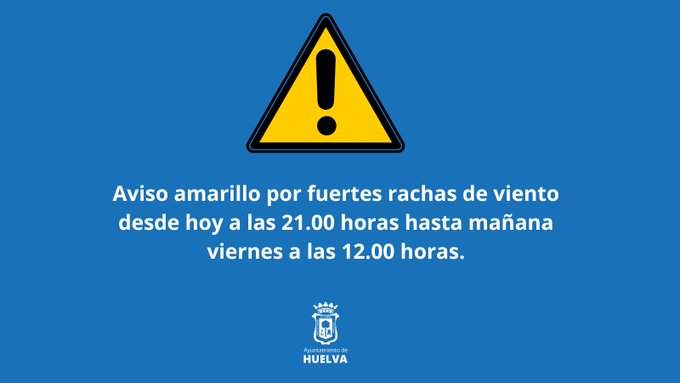 Aviso del Ayuntamiento de Huelva