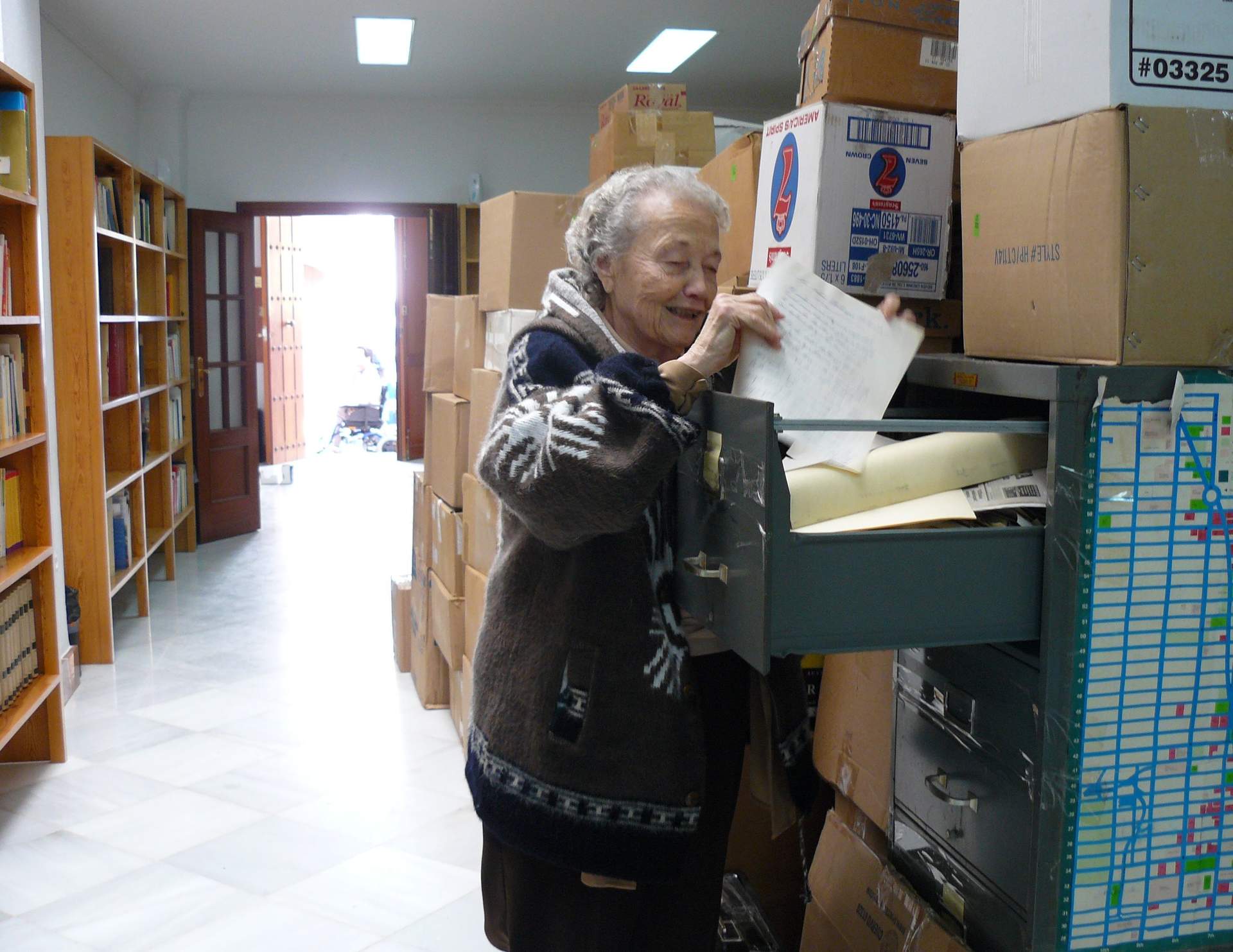 Amalia Migues en la Fundación