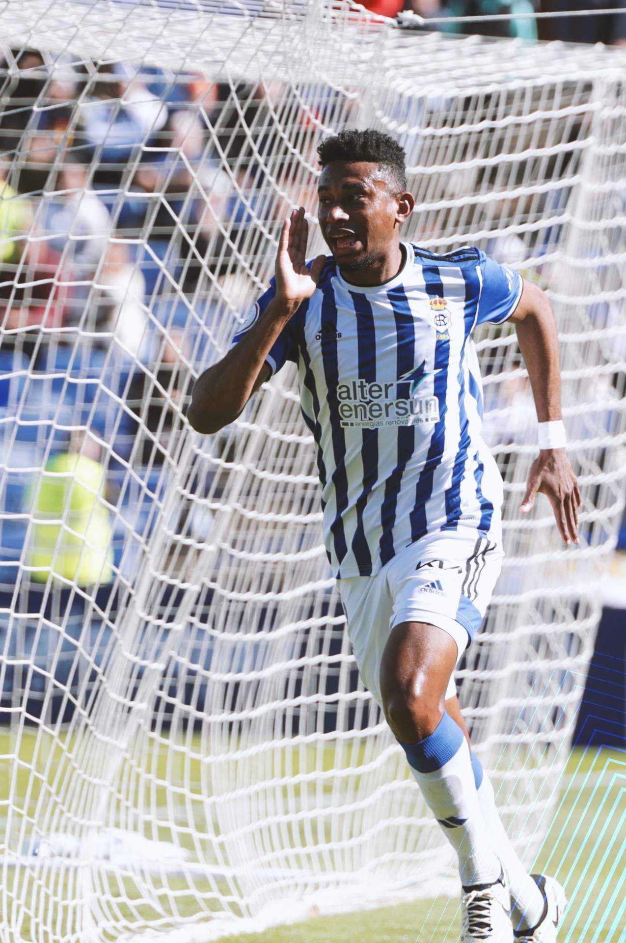 Josiel Núñez tras marcar el gol del empate.