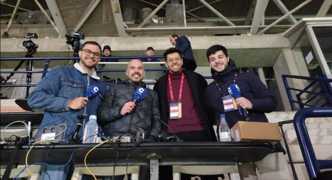 Con compañeros de COPE Huelva