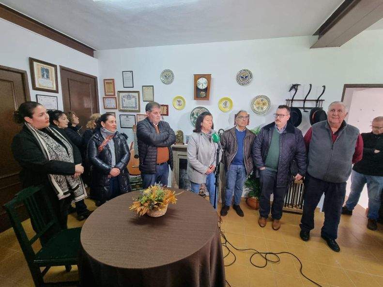 Inauguración Museo Federico Martín por el alcalde de Jabugo