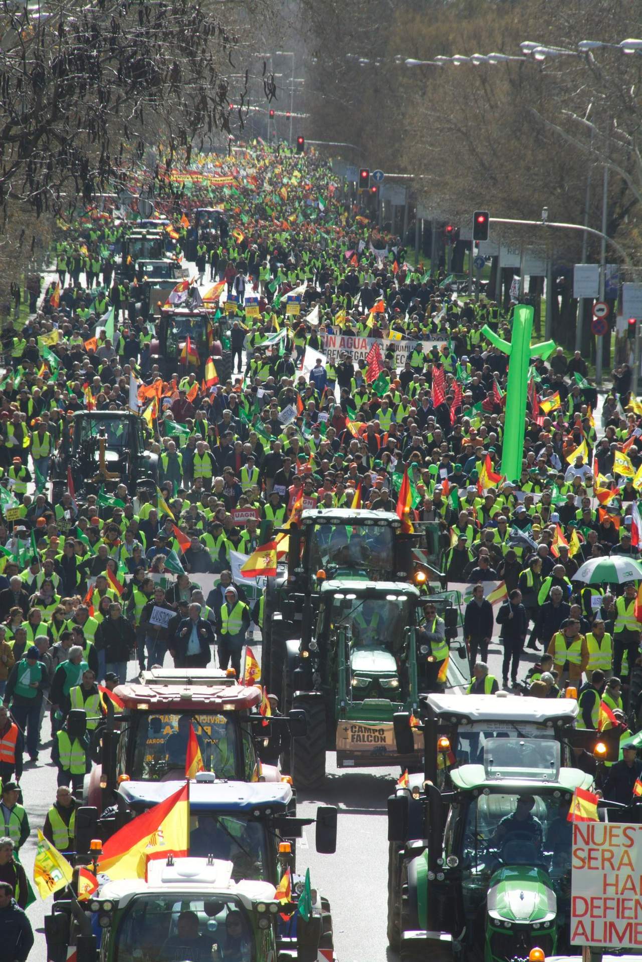 Protestas en Madrid de los agricultores
