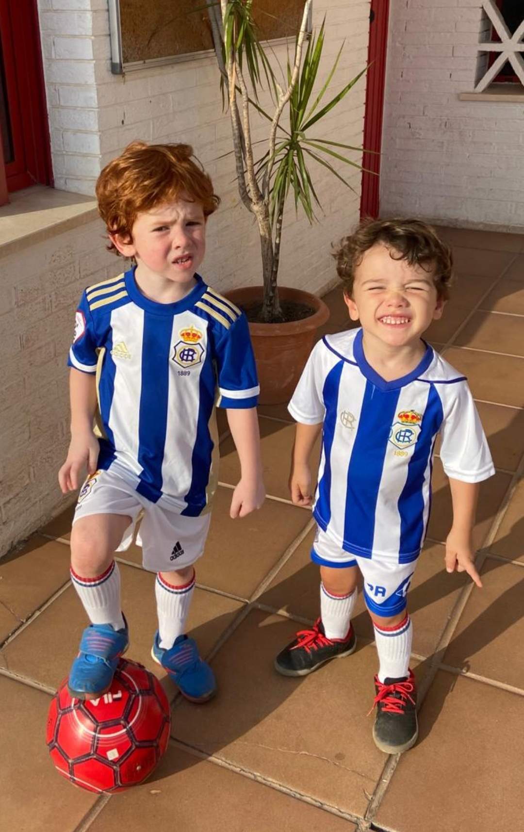Sus Hijos Álvaro y David que, al igual que su padre, son recreativistas