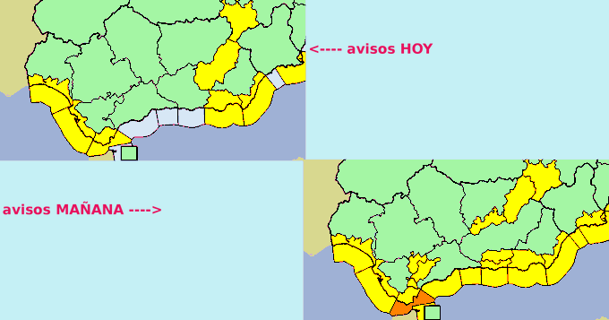 Mapa de avisos